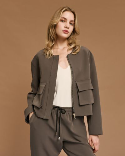 Късо Дамско Яке с Джобове - Модерно и Удобно ACCESS FASHION (SKU) 1020