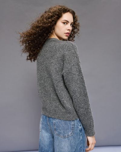 Women's knitted blouse with crystals ACCESS FASHION (SKU) 8000