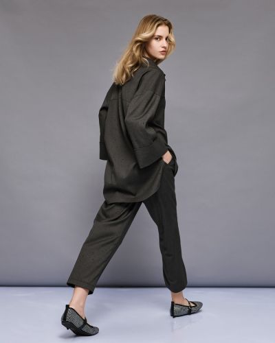 Елегантен дамски панталон с кристали ACCESS FASHION (SKU) 5120