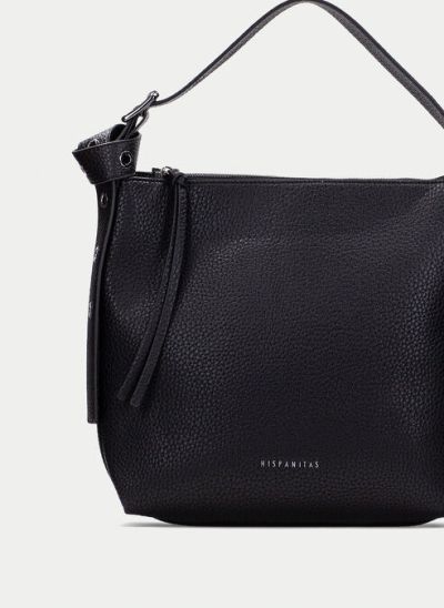 Black hobo bag: Large and stylish for every day HISPANITAS (SKU)254145