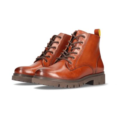 Дамски боти коняк кожа - Ежедневни и удобни!SALAMANDER(SKU)AU431