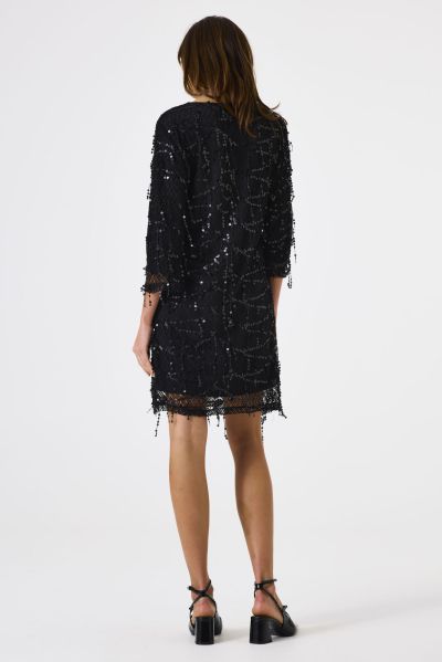 Елегантна черна рокля с пайети - за бляскава визия GARCIA (SKU) K50081