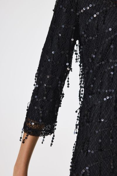 Елегантна черна рокля с пайети - за бляскава визия GARCIA (SKU) K50081