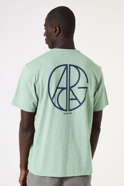 Мъжка ежедневна тениска цвят мента - стил и комфорт GARCIA (SKU) I51201