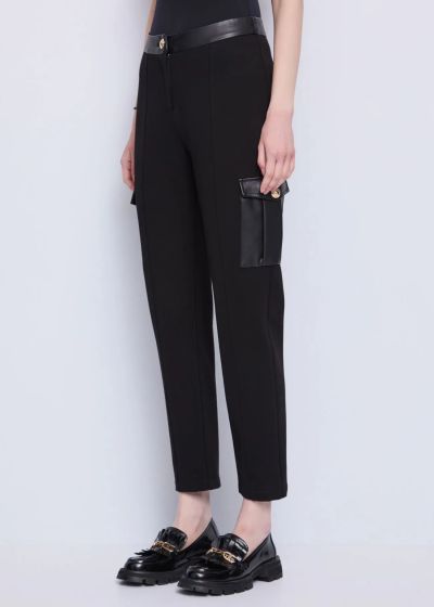 Черен карго панталон за жени - Удобство и стил GAUDI (SKU) 521BD24003