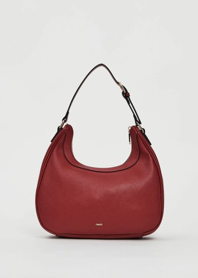 Бордо хобо чанта с капси - стил и елегантност GAUDI (SKU) 12400