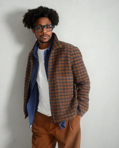 Мъжко вълнено яке каре - стил и топлина ALTANTENSIONE (SKU) 7717