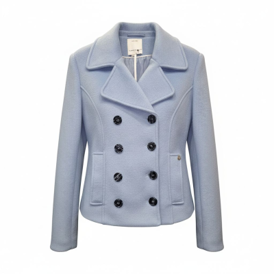 Дамско вталено палто в светло син цвят  LE ORTE DEL SOLE (SKU)3180