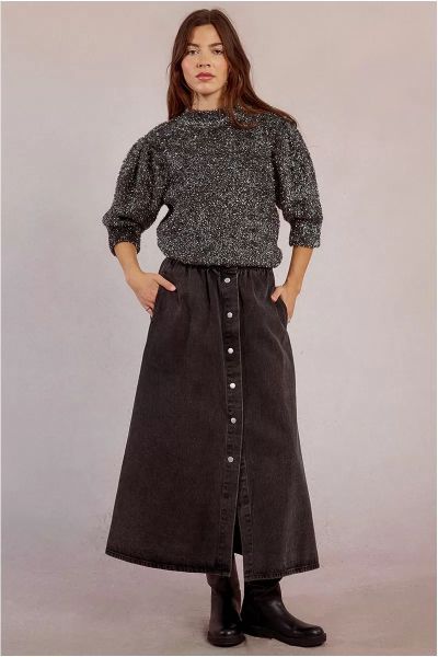 Блестящ дамски пуловер с 3/4 ръкави - стил и елегантност MOLLY BRACKEN (SKU) BT201DH