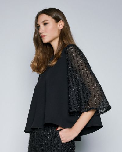 Елегантна блуза с лурекс-нежна прозрачност и блясък ACCESS FASHION (SKU) 2161