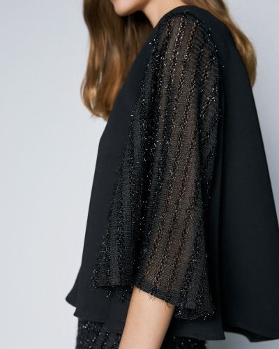 Елегантна блуза с лурекс-нежна прозрачност и блясък ACCESS FASHION (SKU) 2161