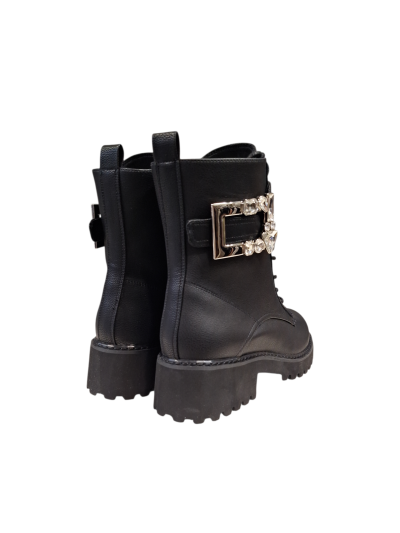 Черни боти над глезена с катарама и камъни GAUDI (SKU) V2462722