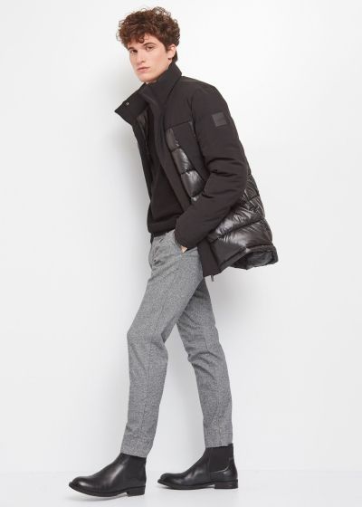 Зимно мъжко яке в черно - топлина и стил GAUDI (SKU) 221GU35030