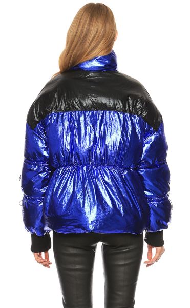 Дамско Олекотено яке - топло с цветен акцент DERHY (SKU) A180004