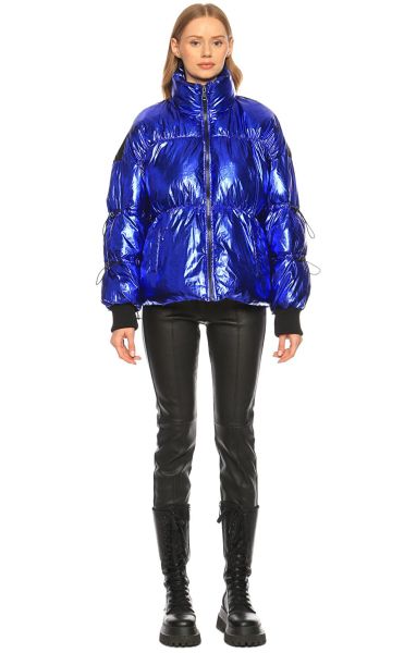 Дамско Олекотено яке - топло с цветен акцент DERHY (SKU) A180004