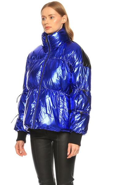 Дамско Олекотено яке - топло с цветен акцент DERHY (SKU) A180004