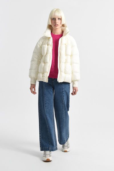 White Women's Jacket - Elegant, Lightweight and Comfortable MOLLY BRACKEN (SKU) LWL194AH