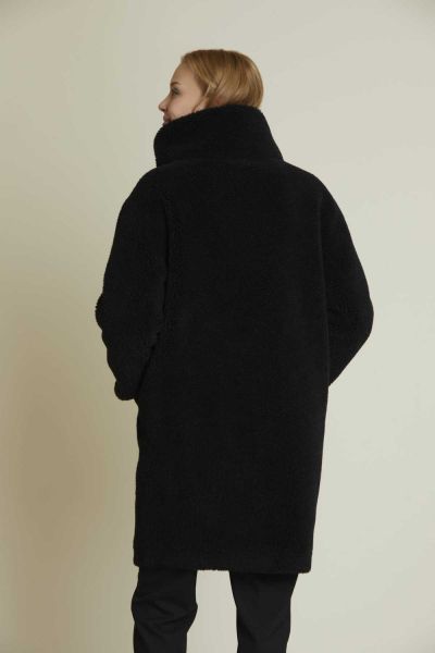 Елегантно черно дамско палто – за всеки ден DERHY (SKU) A185007