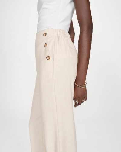Елегантен дамски панталон Valigny в пясъчен цвят GRACE &MILA (SKU) 13040