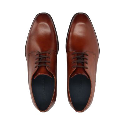 Мъжка елегантна обувка кожа в кафяв цвят SALAMANDER (SKU)AUU01.