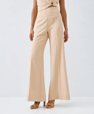 Дамски тазкроен панталон с висока талия ACCESS FASHION (SKU)5022