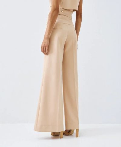 Дамски тазкроен панталон с висока талия ACCESS FASHION (SKU)5022