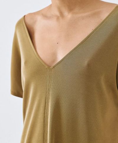 Дамска блуза с V-образно деколте ACCESS FASHION (SKU)2111.