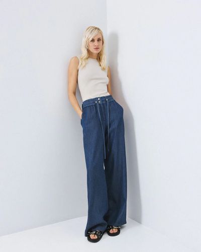 Women's Denim Pants Flared Leg - Comfort and Style ACCESS FASHION (SKU) 5077