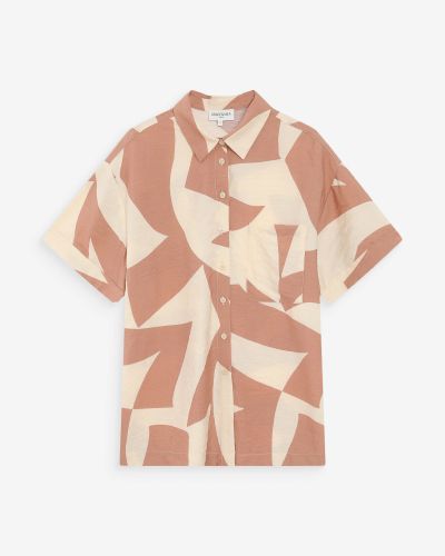 Мока риза Veil с къс ръкав - Елегантна и удобна GRACE & MILA (SKU) 17099