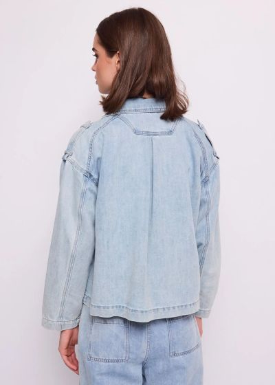 Denim jacket "Classic": Double-breasted, Loose - Perfect for every style GAUDI (SKU) 611BD36003