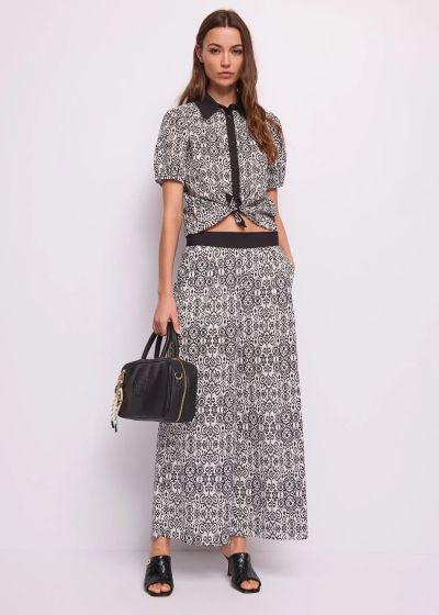 Women's cotton short-sleeved shirt - elegant and comfortable GAUDI (SKU) 611BD45012