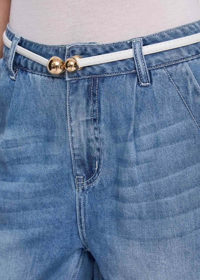 Women's high-waisted denim shorts GAUDI (SKU) 611BD26026