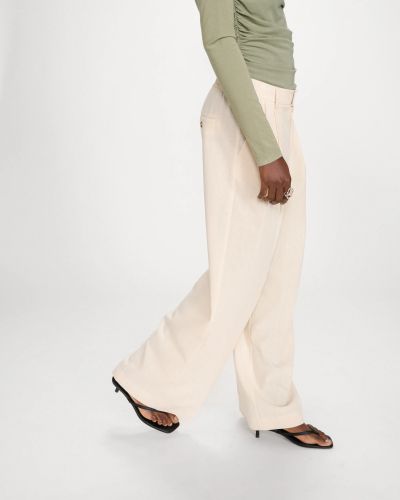 Women's Vanilla Linen Striped Pants GRACE & MILA (SKU) 13012