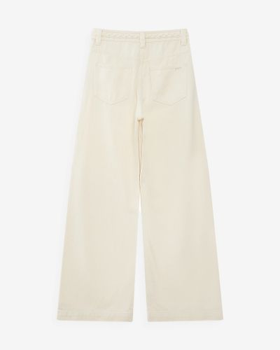 Women's Wide Jeans Jaden Ecru - Urban Style GRACE & MILA (SKU) 13018