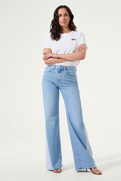 Women's high-waisted jeans with contrast trim GARCIA (SKU) 8808