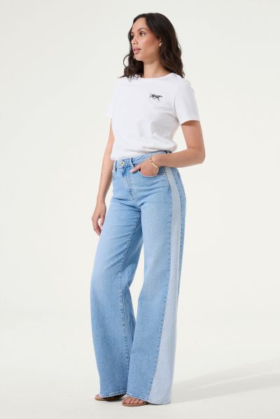 Women's high-waisted jeans with contrast trim GARCIA (SKU) 8808