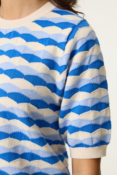 Дамска  блуза с къси ръкави от фино плетиво GARCIA (SKU) O260046