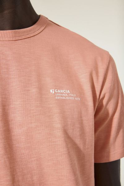 Мъжка памучна тениска с принт на гърба - комфорт и стил GARCIA (SKU) N261201