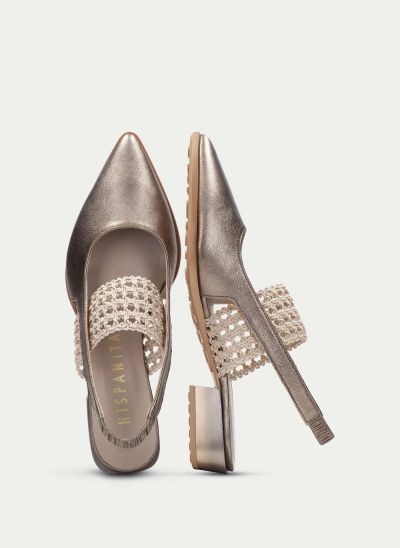 Elegant women's sandals with low heels - pointed toe! HISPANITAS (SKU)264866