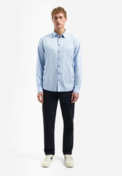 Men's stylish shirt in sky blue color - elegant style NO EXCESS (SKU) 31430147