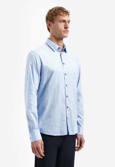 Men's stylish shirt in sky blue color - elegant style NO EXCESS (SKU) 31430147