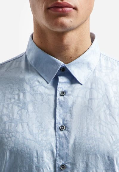 Men's stylish shirt in sky blue color - elegant style NO EXCESS (SKU) 31430147