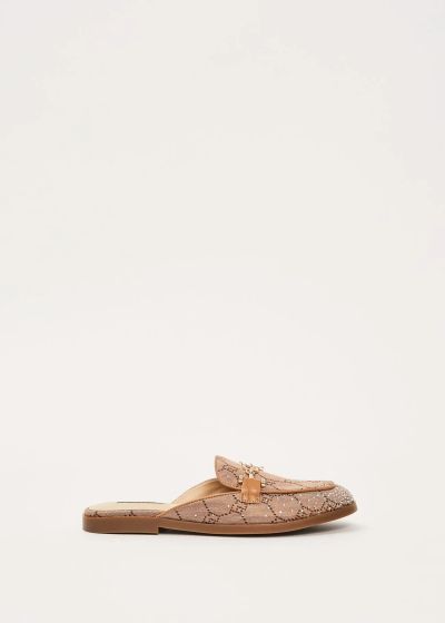 Дамско Жакардово сабо с кристали - елегантен стил GAUDI (SKU) V6365220