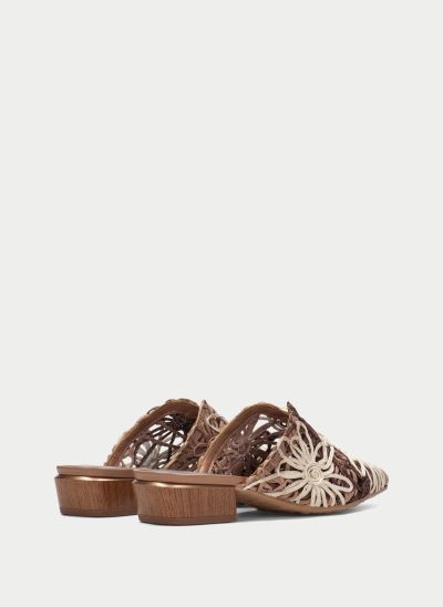 Кафяви шарени дамски чехли със затворени пръсти HISPANITAS (SKU)264840