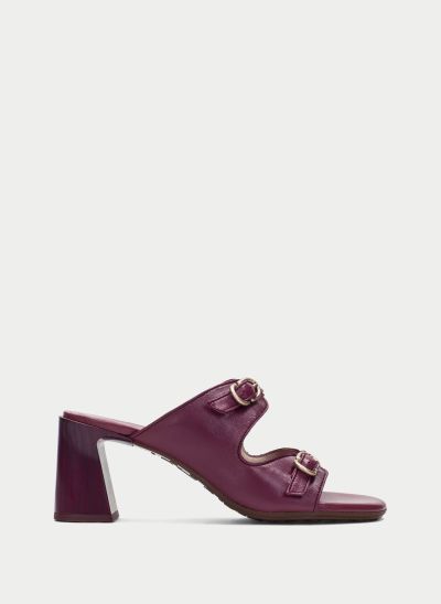 Burgundy heeled slippers - style and elegance for every look! HISPANITAS (SKU)264803