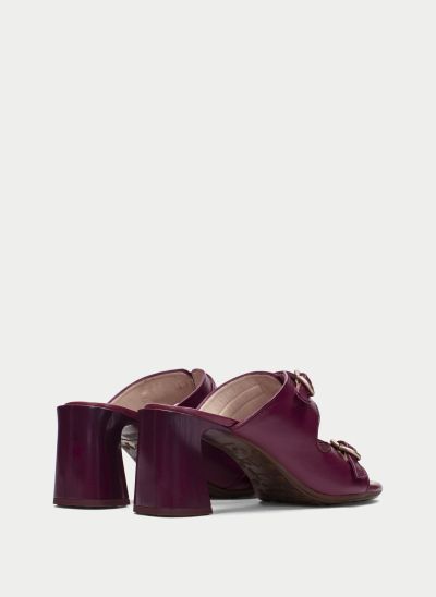 Burgundy heeled slippers - style and elegance for every look! HISPANITAS (SKU)264803