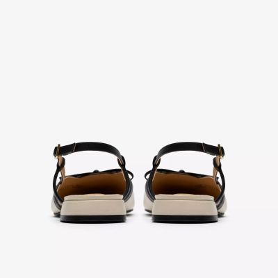 Cream low-heeled sandals - elegance and comfort! CLARKS (SKU)26186115