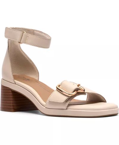 Beige heeled sandals - elegance and comfort!CLARKS (SKU)26186897