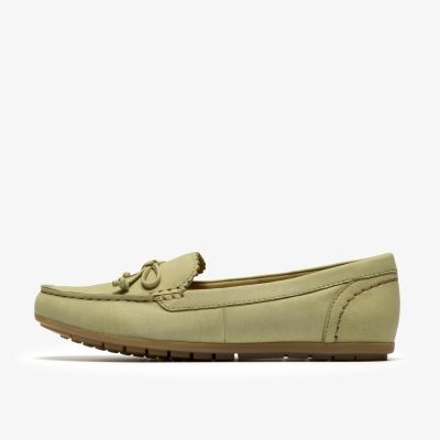 Green nubuck loafers - classic comfort!!!CLARKS (SKU)26186935