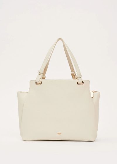 Women's handbag with a clean design in white - style and practicality GAUDI (SKU) 12780